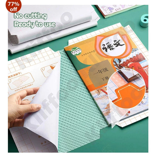 3-in-1 Transparent Sticker Book Covers – Small, Medium & Large